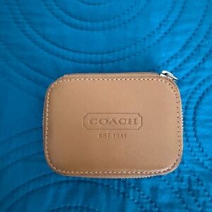 Coach Brown Leather Coin Case